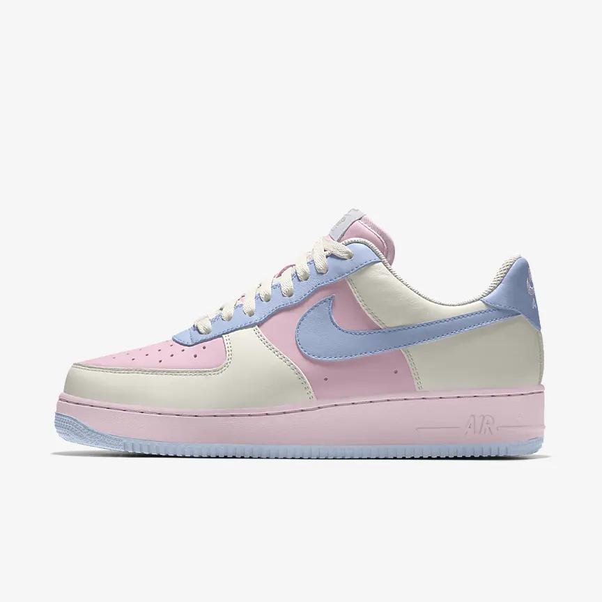 Nike Air Force 1 Low By You Nữ Hồng Xanh